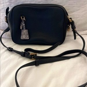 Black Leather Crossbody Bag